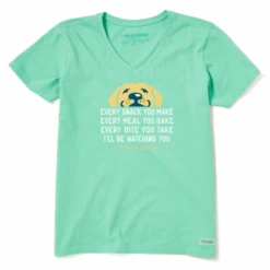Women's I'll Be Watching You Short Sleeve Vee