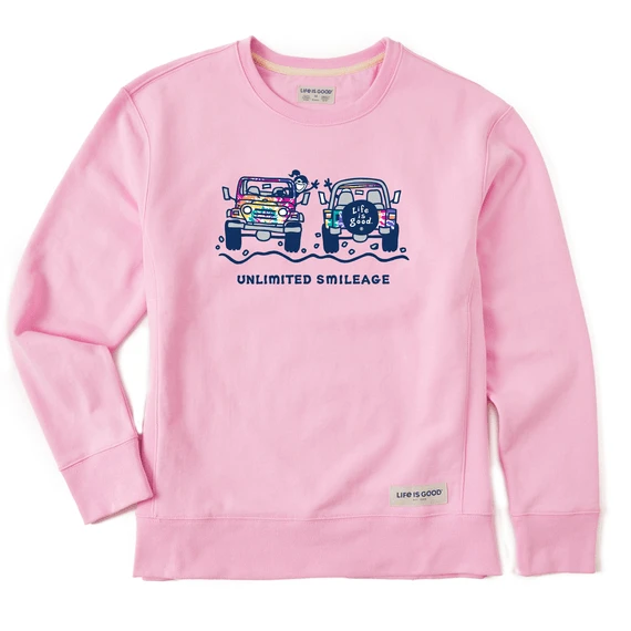Women's Jackie Tie Dye Smileage Simply True Fleece Crew