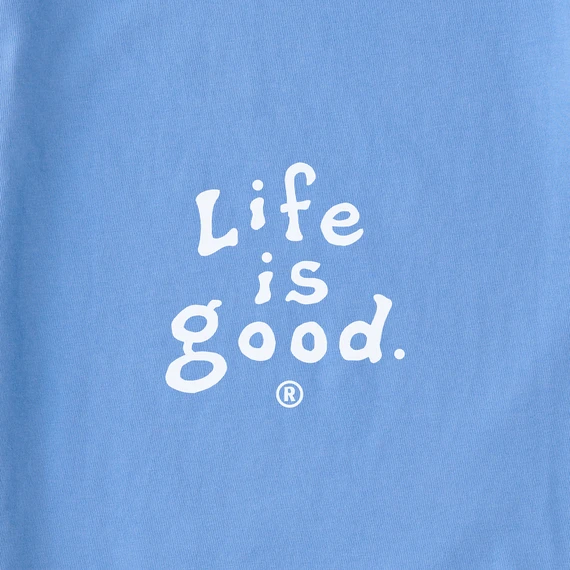 Women's LIG Vintage Wordmark Stacked Simply True Fleece Crew - Image 2