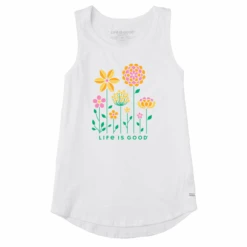 Women's Linear Garden Sleeveless High-Low Crusher Tank