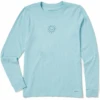 Women's Naive Lil' Happy Sunshine Long Sleeve Crusher Tee