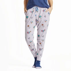 Women's Ocean Magic Pattern Snuggle Up Sleep Jogger