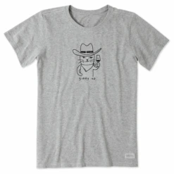 Women's Quirky Giddy Up Cat Short SleeveTee