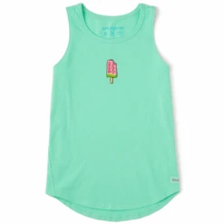 Women's Quirky Watermeloncicle Sleeveless High-Low Crusher Tank