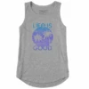 Women's Retro Palms Sleeveless High-Low Crusher-LITE Tank