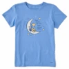 Women's Storybook Crescent Moon Winnie And P Short SleeveTee
