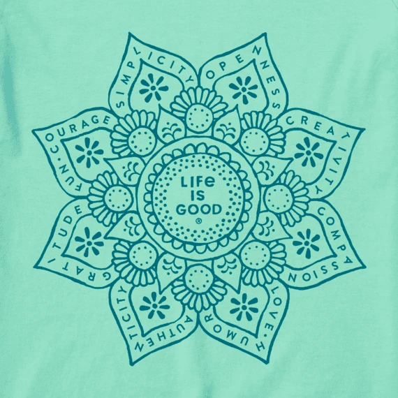 Women's Superpower Mandala Flower High-Low Crusher Tank - Image 2