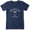 Women's Talk Dirty To Me Martini Short SleeveVee