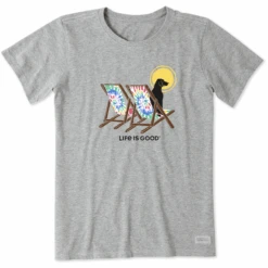 Women's Tie Dye Dog Beach ChairsCrusher Tee