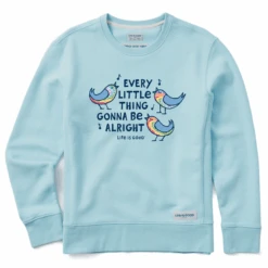 Women's Tie Dye Gonna Be Alright Simply True Fleece Crew