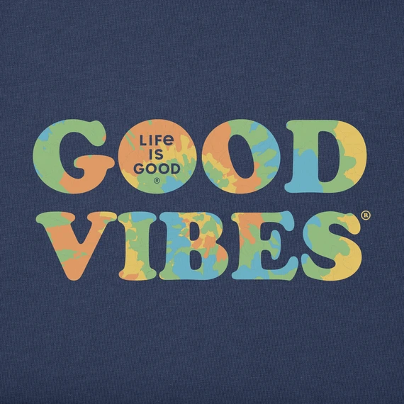 Women's Tie Dye Good Vibes Crusher Tee - Image 2