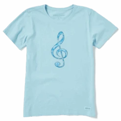 Women's Trippin G Clef Crusher Tee