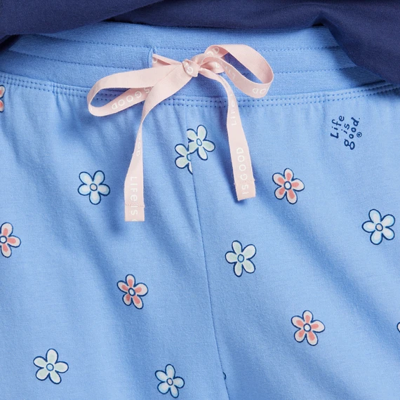 Women's Vintage Flowers Pattern Snuggle Up Sleep Pant - Image 3
