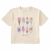 Women's Watercolor Ice Cream & PopsiclesBoxy Crusher Tee