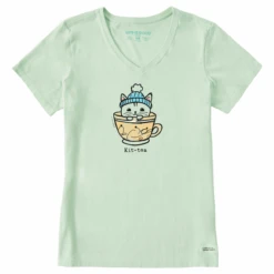 Women's Watercolor Kit-Tea CatCrusher Vee