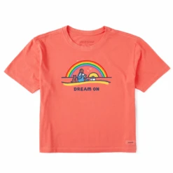 Women's Wizard Of Oz Dream OnBoxy Crusher Tee