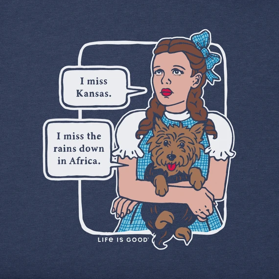 Women's Wizard Of Oz I Miss Kansas Long Sleeve Crusher Tee - Image 2