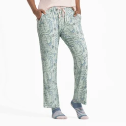 Women's Woodland Floral Pattern Lightweight Sleep Pant