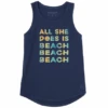 Women's Wordsmith Beach Beach Beach Sleeveless High-LowTank
